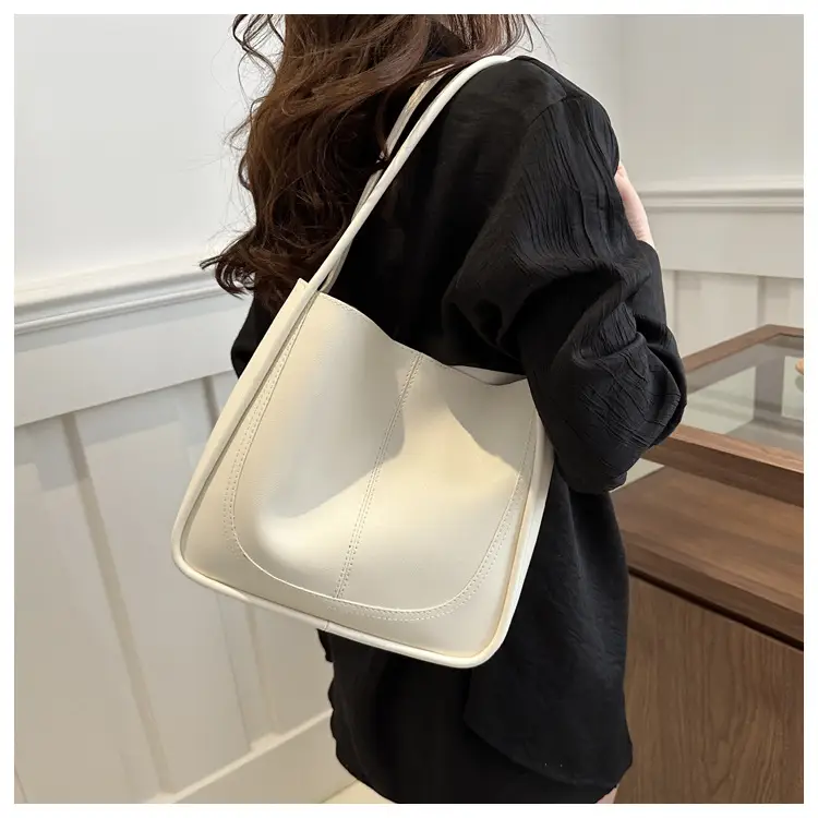 Women's Pink Leather Shoulder Bag 2024 Spring New — feature 10