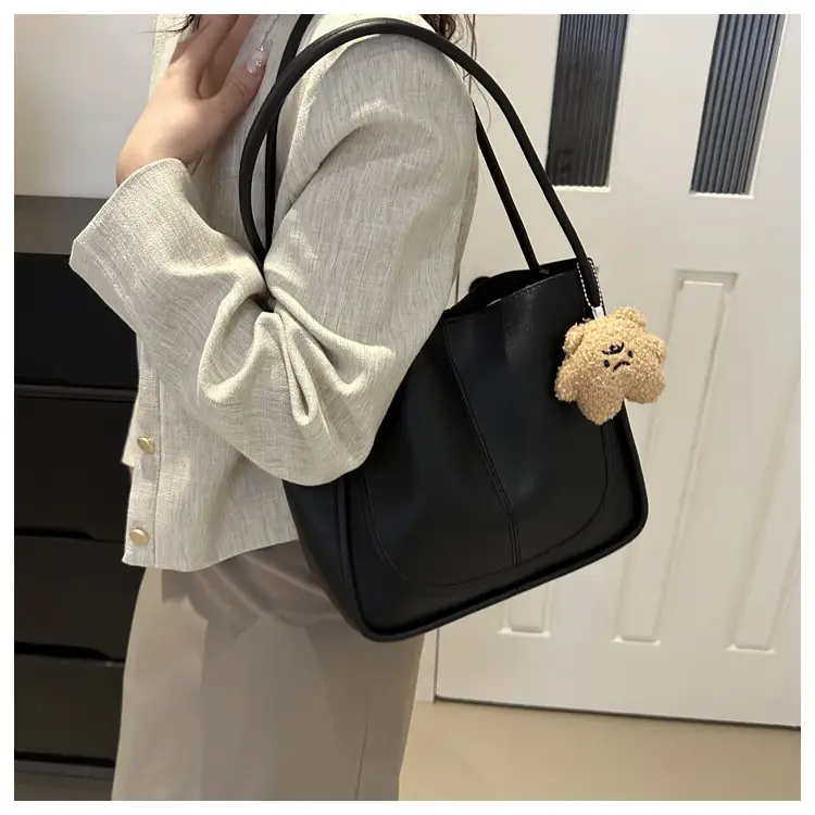 Women's Pink Leather Shoulder Bag 2024 Spring New — feature 20