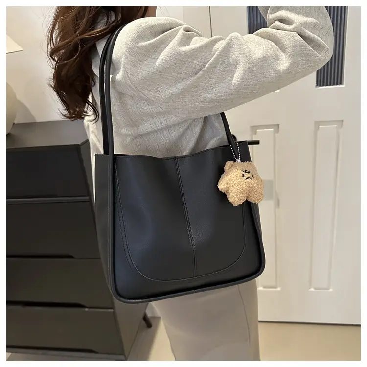 Women's Pink Leather Shoulder Bag 2024 Spring New — feature 21