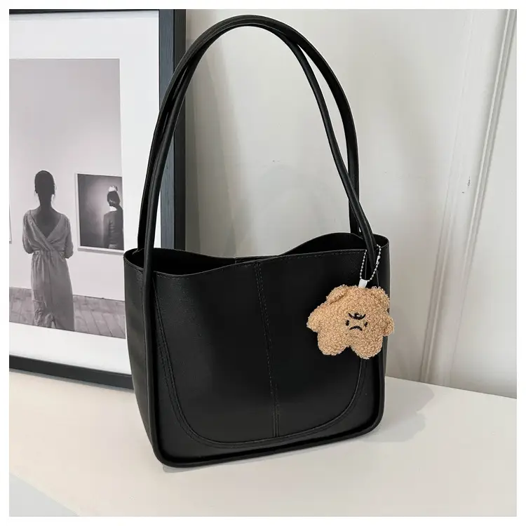 Women's Pink Leather Shoulder Bag 2024 Spring New — feature 27