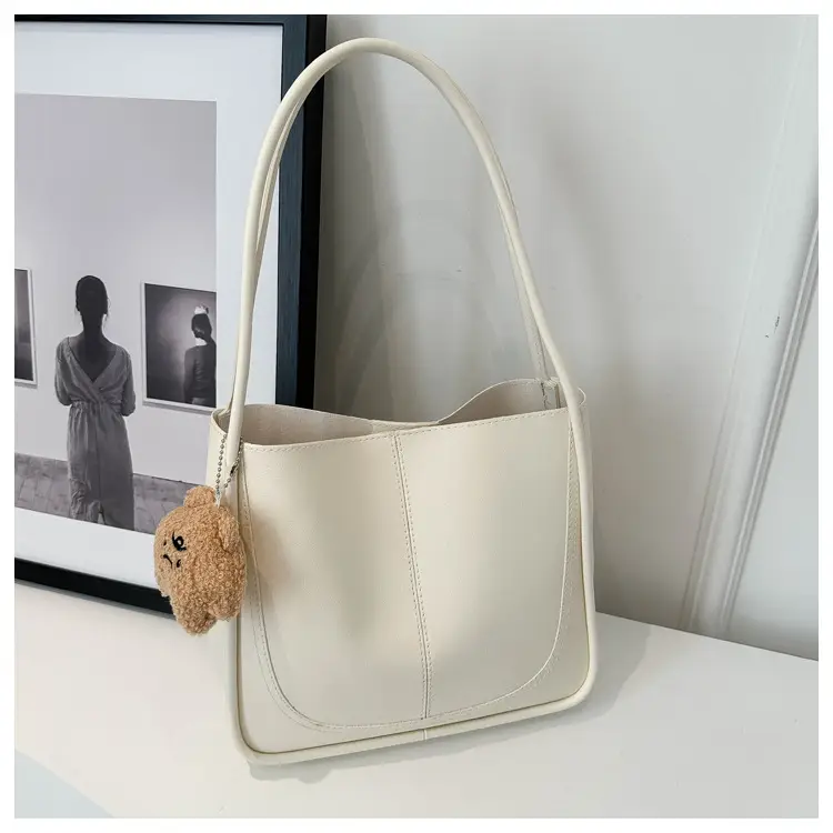 Women's Pink Leather Shoulder Bag 2024 Spring New — feature 28