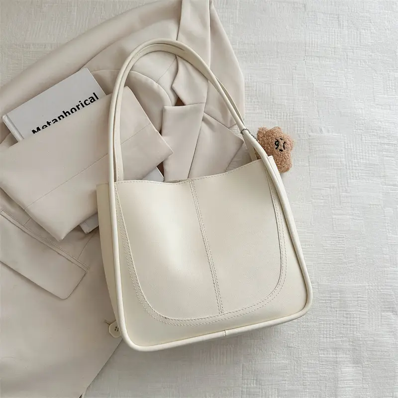 Women's Pink Leather Shoulder Bag 2024 Spring New - Image 7