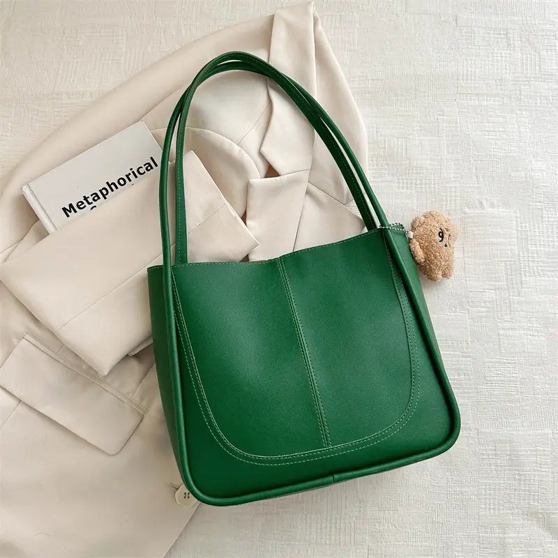 Women's Pink Leather Shoulder Bag 2024 Spring New - Image 9