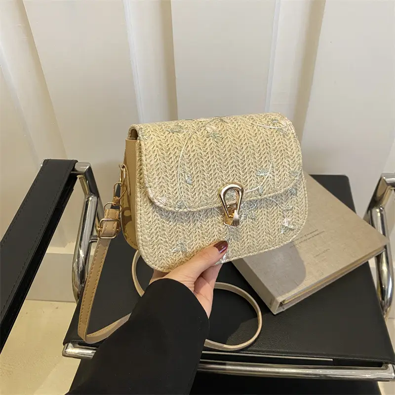 Korean Style Woven Lock Crossbody Bag 2024 - Image 4