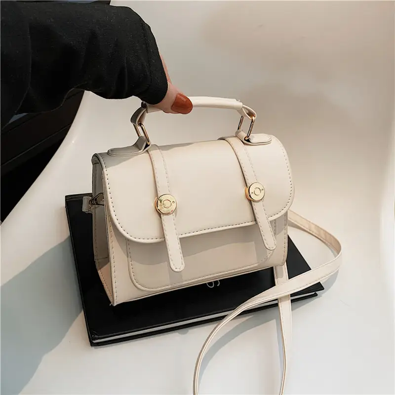 Black Retro Square Shoulder Bag 2024 Spring - Image 6