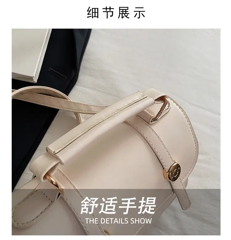 Black Retro Square Shoulder Bag 2024 Spring — feature 4