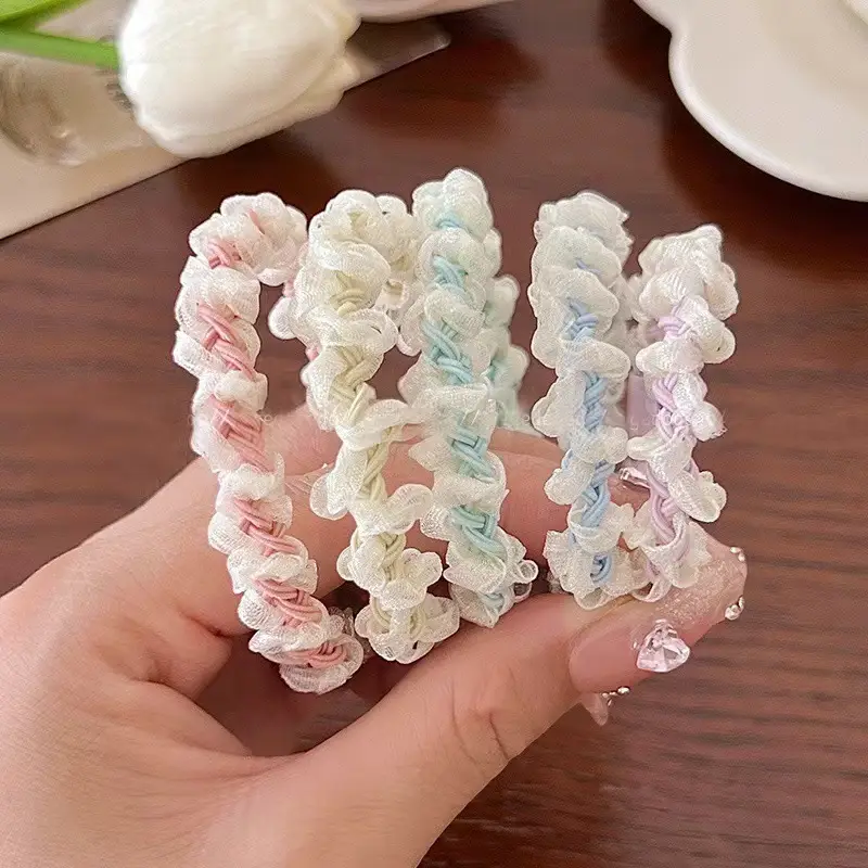 Lace twist [5 pieces in mixed colors]