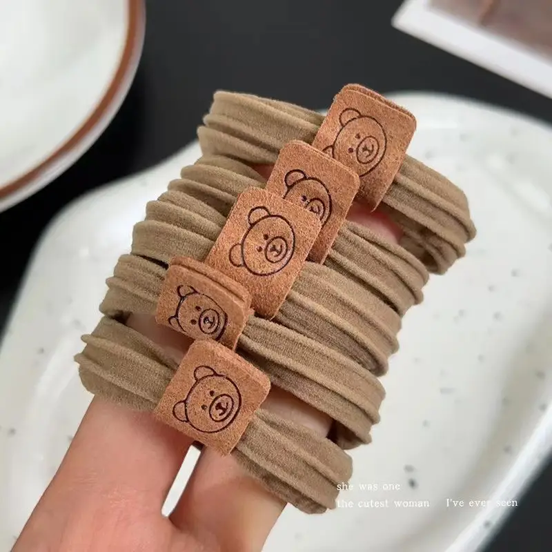 Bear rubber band [khaki 5 pieces]