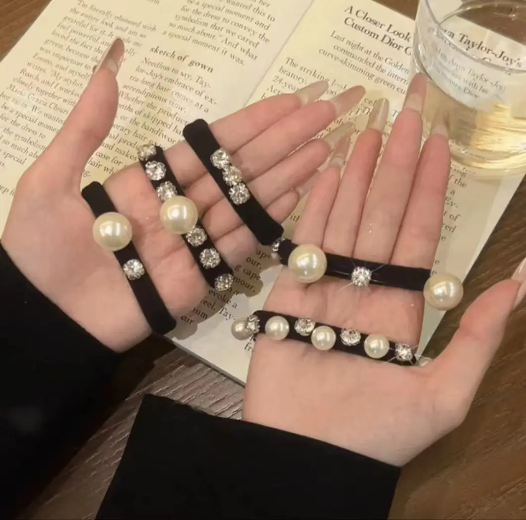 Pearl hair tie [great value 5-piece set]
