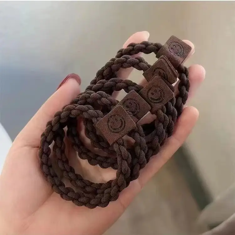 2024 New Style Braided Hair Rope with Rose Decor - Image 35