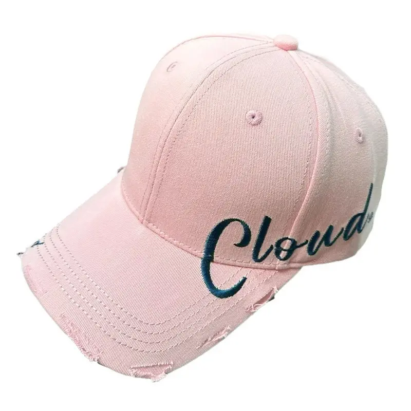 2024 New High Cranial Top Baseball Cap Wide Brim Big Face Sun Hat Women's Sunscreen Big Head Embroidered Duck Tongue Hat - Image 12