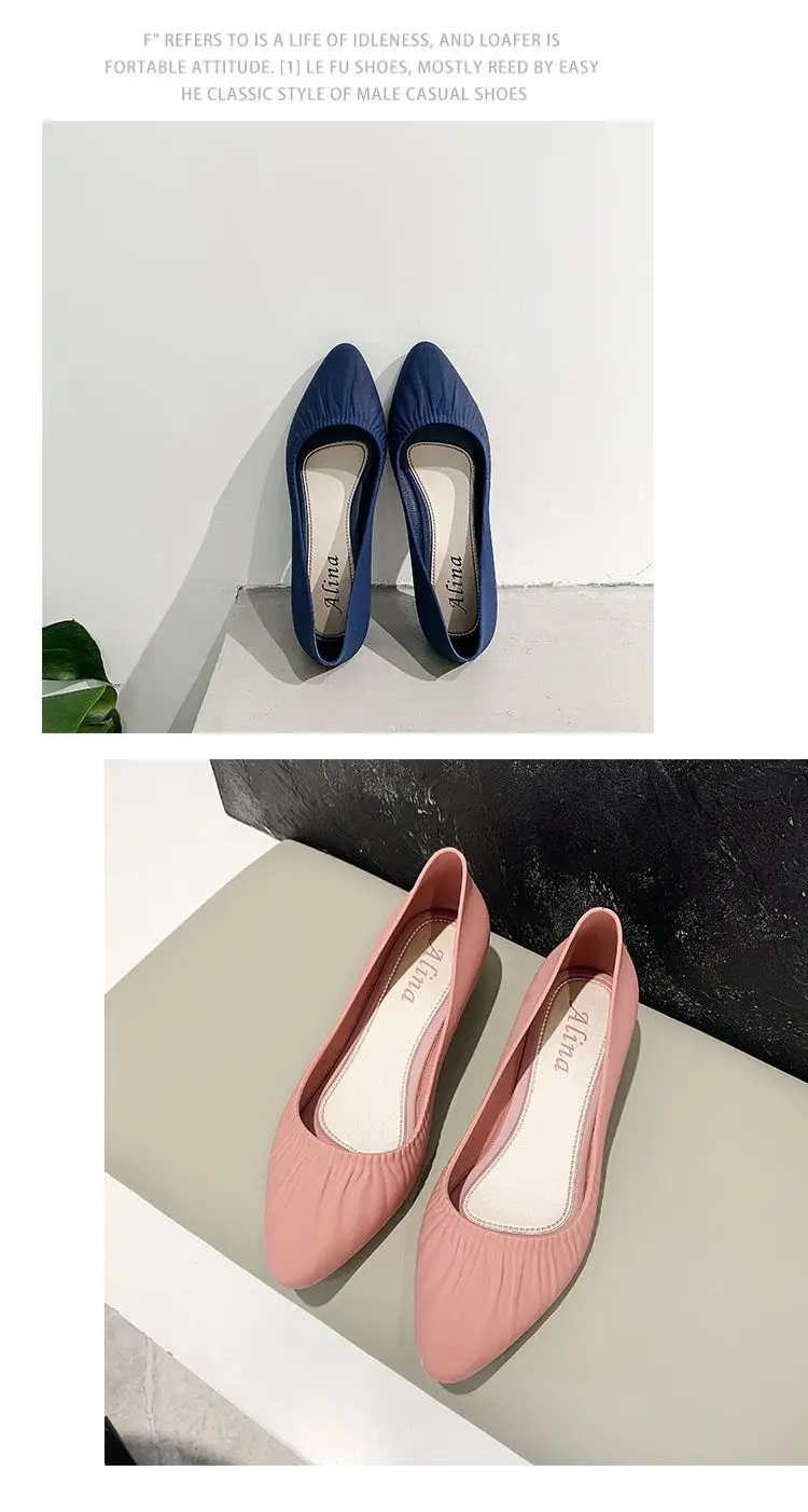 Spring New Korean Pointed Toe Shallow Mouth Sandals Frosted Shoes Wedge Mid-heel Joker Fashion Work Shoes Wholesale — feature 10