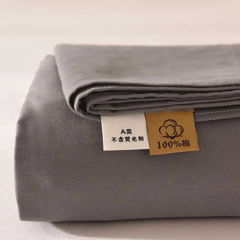 Class a 100% Cotton Xinjiang Cotton Solid Color Pure Cotton Reactive Brushed Bed Sheet Ultra Soft Household Oversized Bed Sheet Wholesale — feature 7