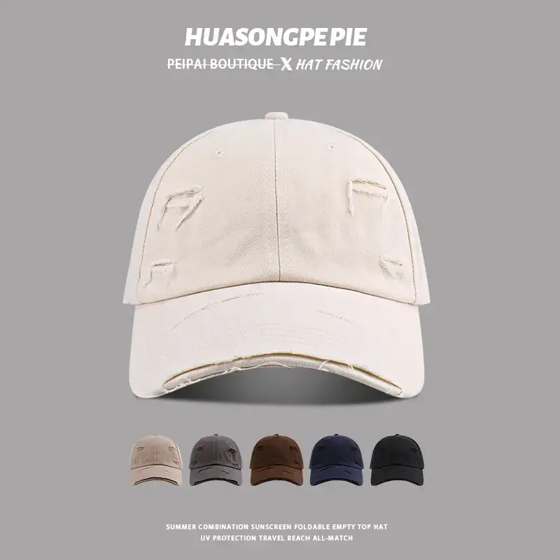 Women Black Baseball Cap Summer Retro All Match - Image 8
