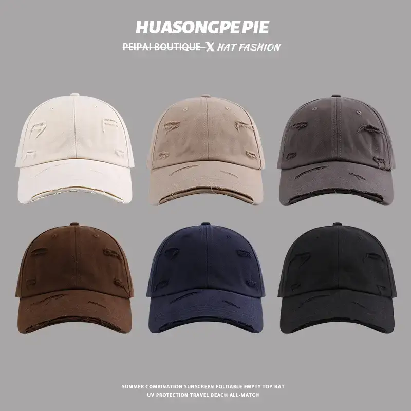 Women Black Baseball Cap Summer Retro All Match - Image 9