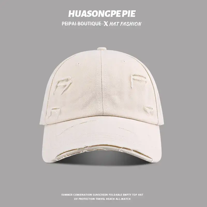 Women Black Baseball Cap Summer Retro All Match — feature 3