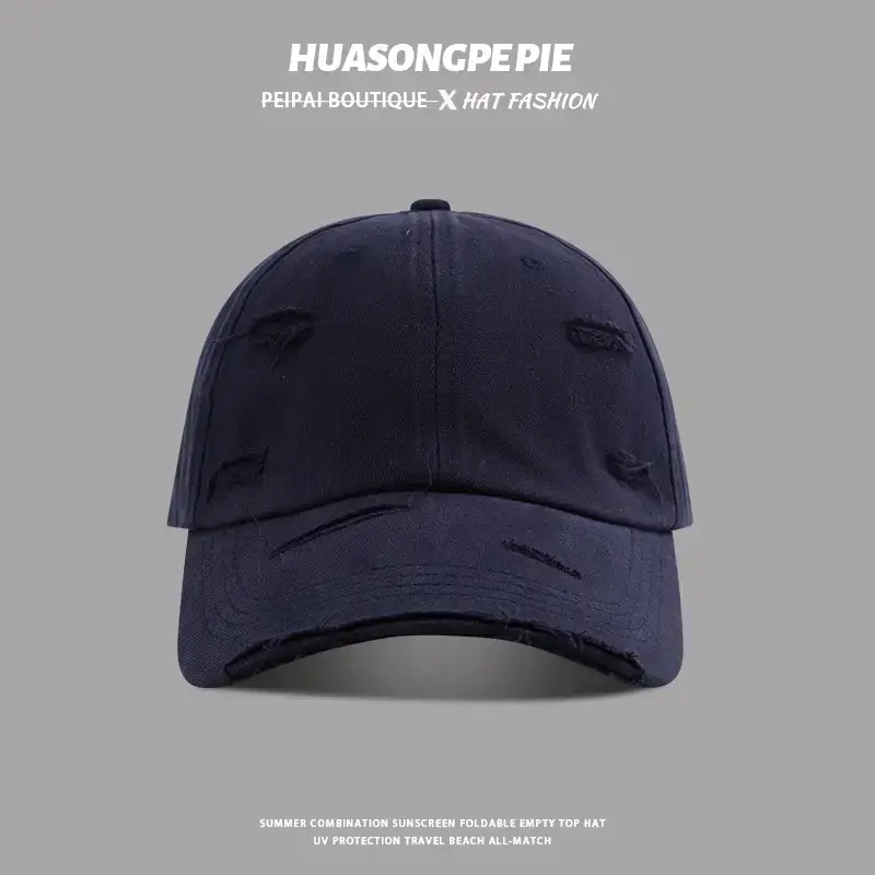 Women Black Baseball Cap Summer Retro All Match — feature 8