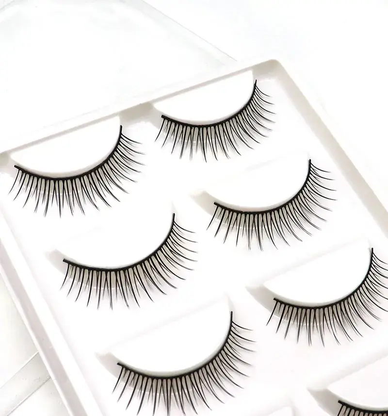 False Eyelashes for Double Eyelids Black Hard Stem — feature 9