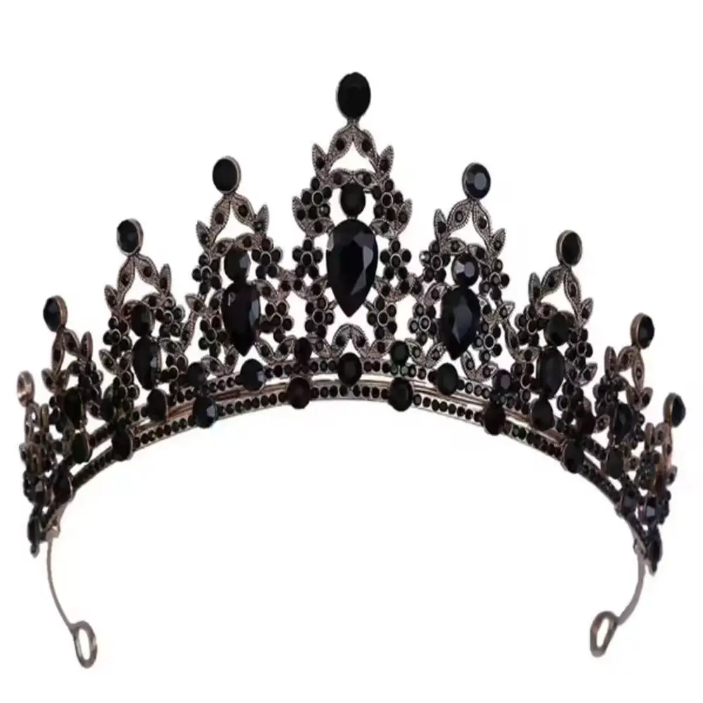 Multi Color Rhinestone Bridal Crown for Women - Image 6