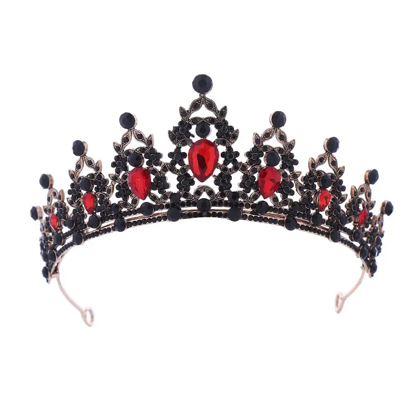 Multi Color Rhinestone Bridal Crown for Women - Image 4