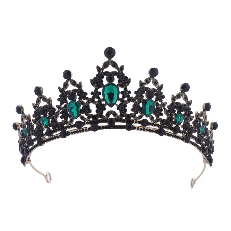 Multi Color Rhinestone Bridal Crown for Women - Image 5