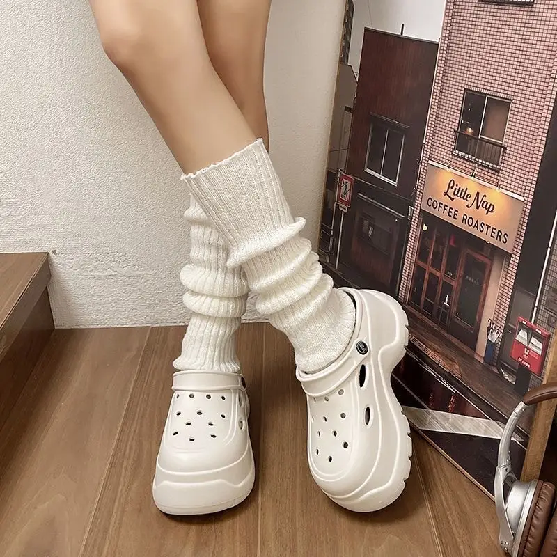 Women White Thick Sandals Summer Casual