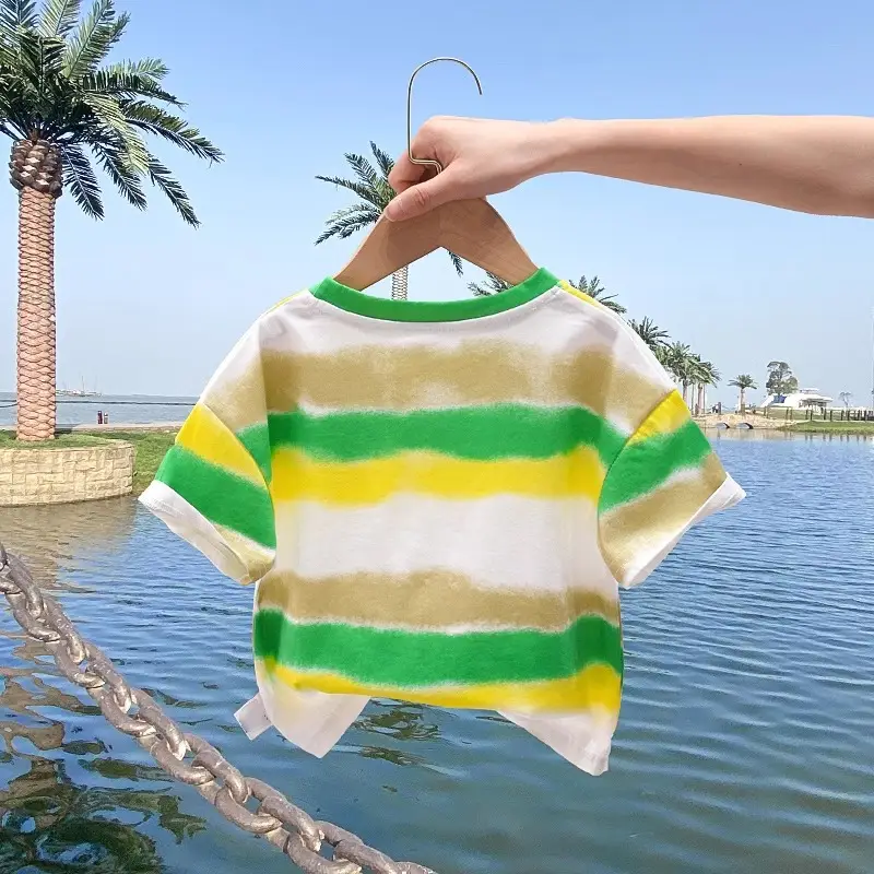Boys Tie-Dye Cotton T-Shirt Summer 2025 - Image 4