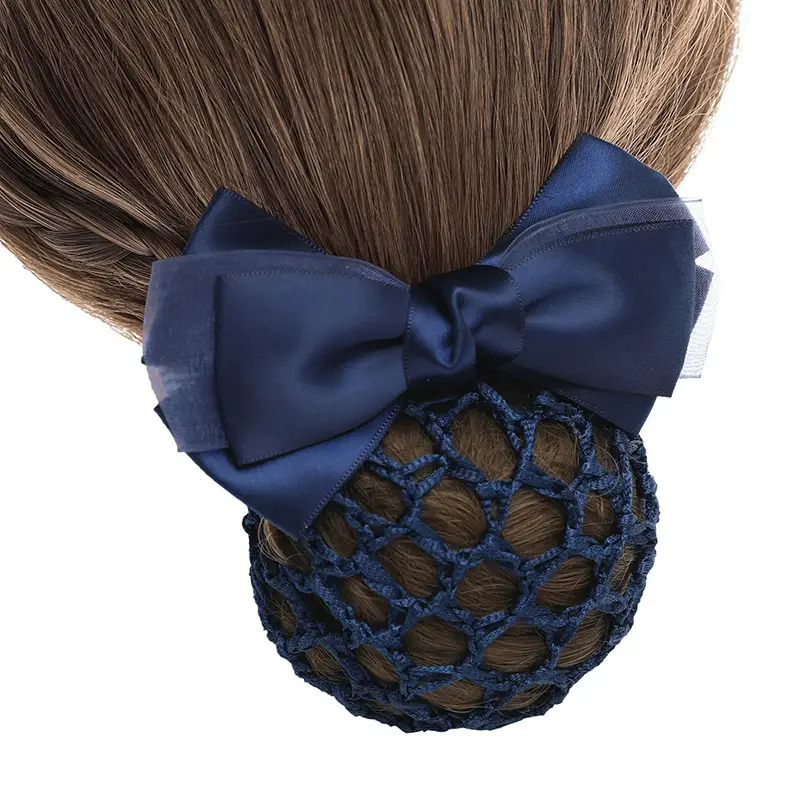 Blue Bow Hairpin with Pearl Crystal for Women - Image 16