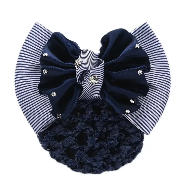 Blue Bow Hairpin with Pearl Crystal for Women - Image 31