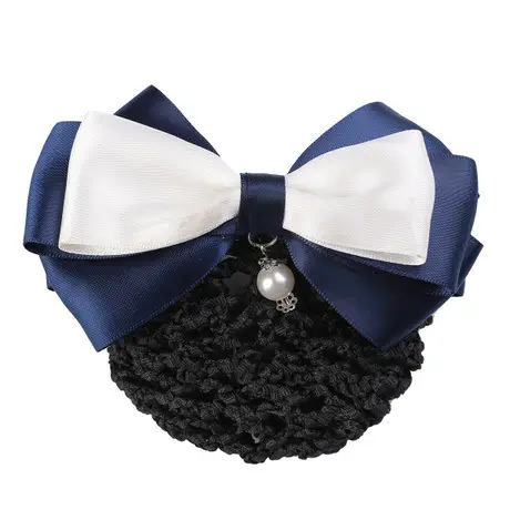 Blue Bow Hairpin with Pearl Crystal for Women - Image 34