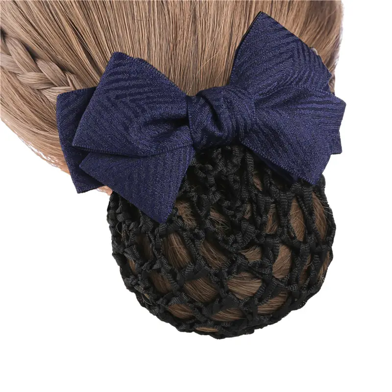 Blue Bow Hairpin with Pearl Crystal for Women - Image 37