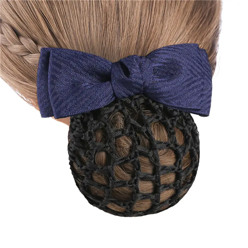 Blue Bow Hairpin with Pearl Crystal for Women - Image 39