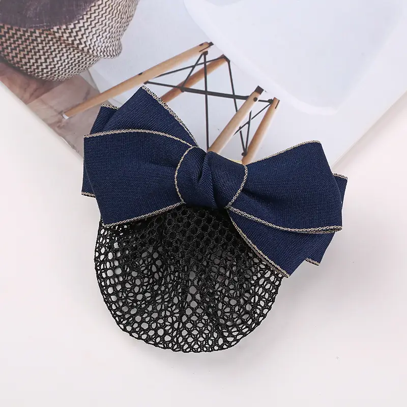 Blue Bow Hairpin with Pearl Crystal for Women - Image 41