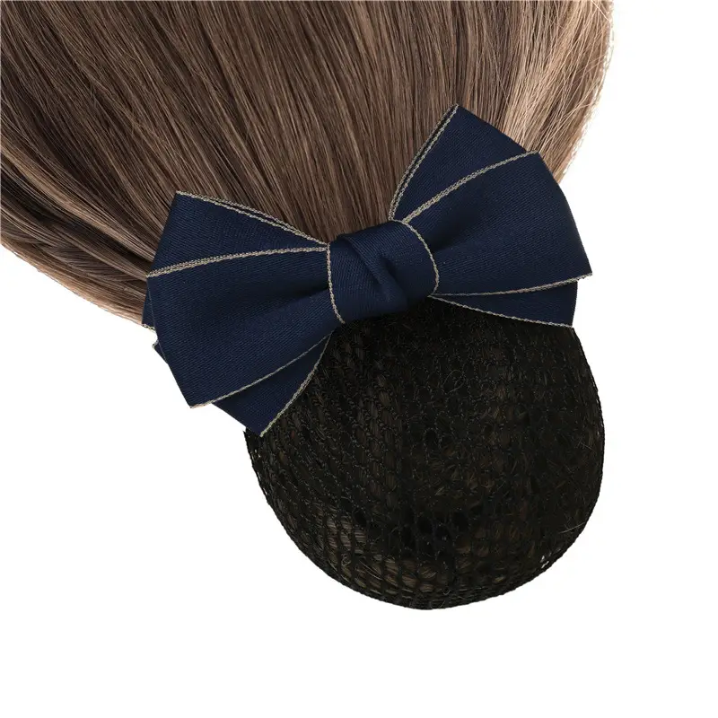 Blue Bow Hairpin with Pearl Crystal for Women - Image 44