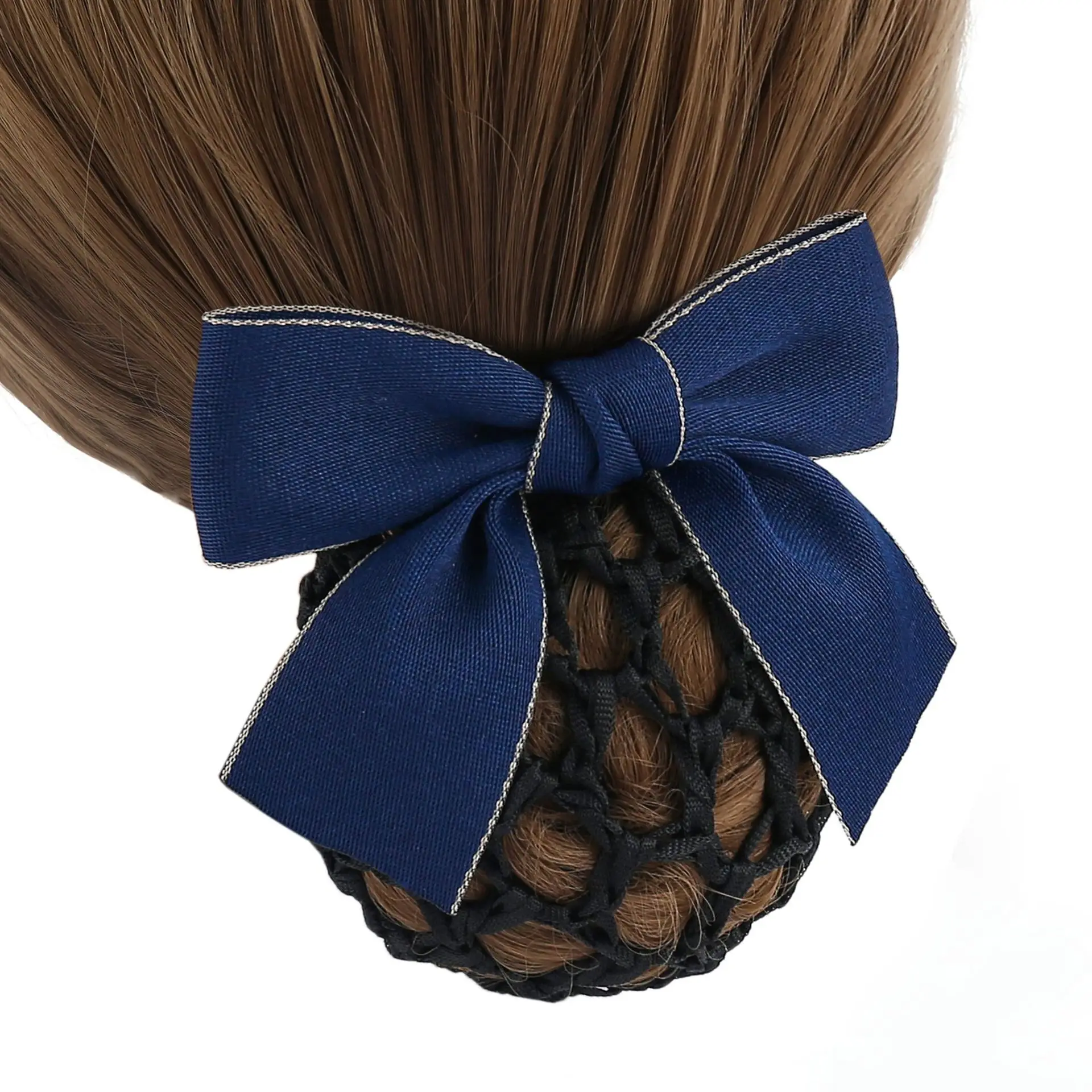 Blue Bow Hairpin with Pearl Crystal for Women - Image 48
