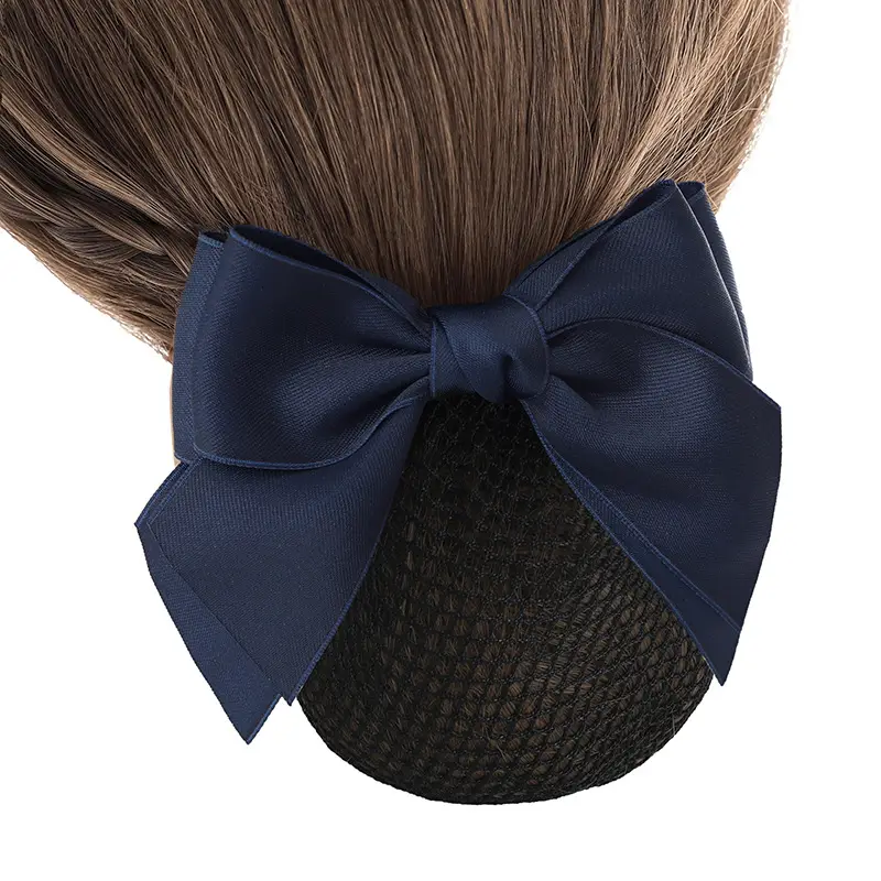Blue Bow Hairpin with Pearl Crystal for Women - Image 6