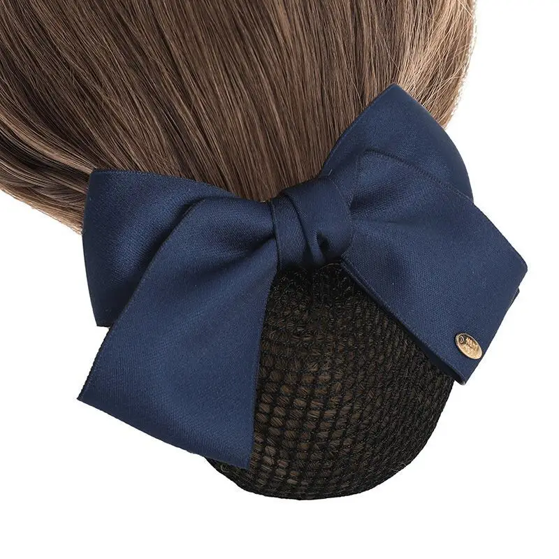 Blue Bow Hairpin with Pearl Crystal for Women - Image 7