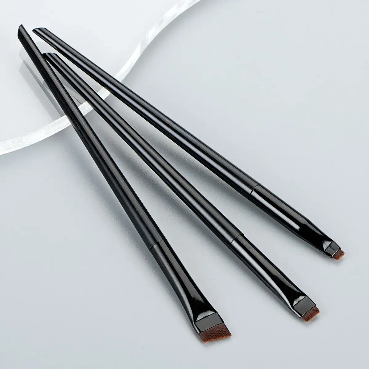 3 Pack Makeup Brushes Set Eyeliner & Eyeshadow - Image 2