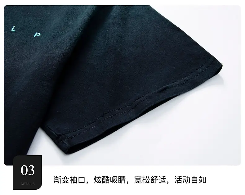 Boys Cotton T-Shirt Gradient Blue 2025 New Arrival — feature 10
