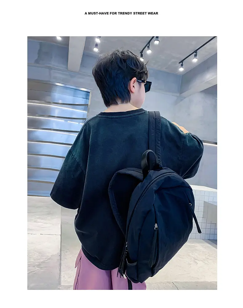 Boys Cotton T-Shirt Gradient Blue 2025 New Arrival — feature 2