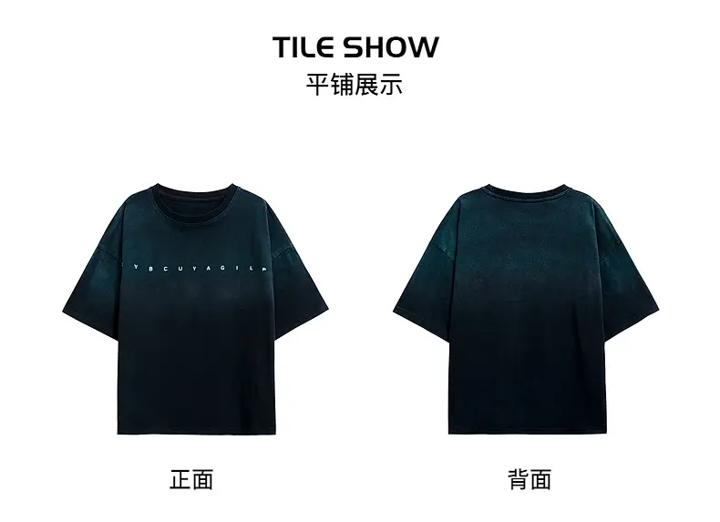 Boys Cotton T-Shirt Gradient Blue 2025 New Arrival — feature 7