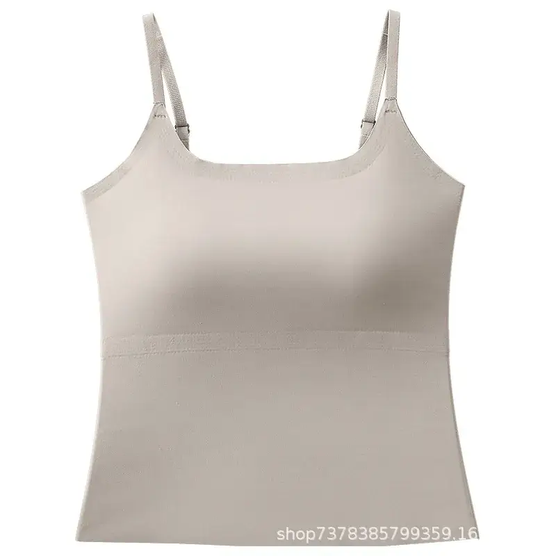 Women's Black Camisole with Full Coverage Bra Pads Large Bust Smaller - Image 2