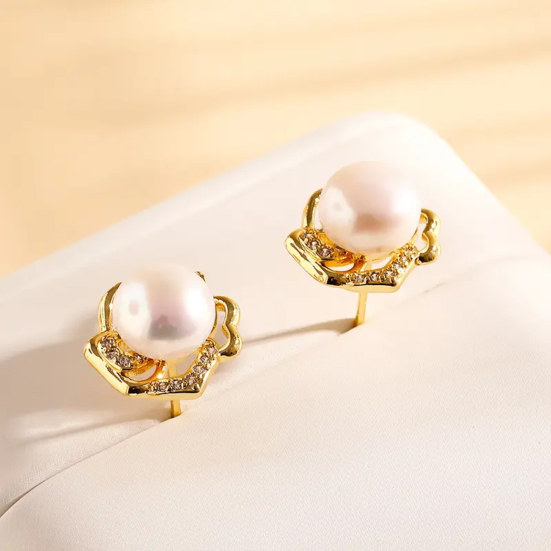 925 Natural Pearl Earrings 18k Gold Luxury — feature 4