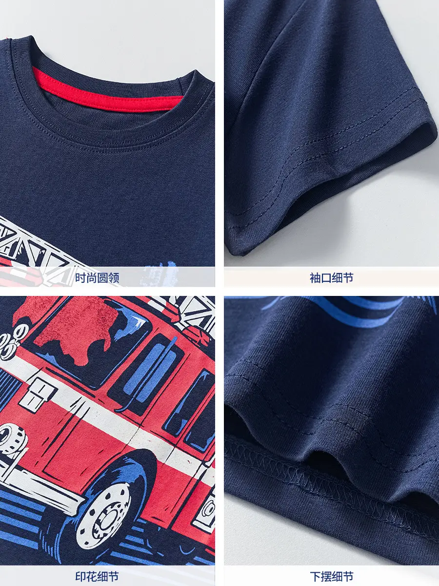 2025 Fire Car T-Shirt for Boys Summer Half Sleeve - Image 6