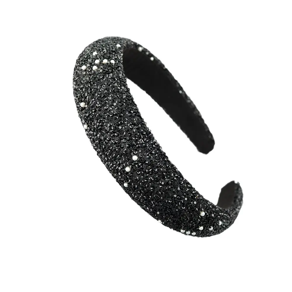 Starry Sky Full Diamond Pearl Headband for Women - Image 11