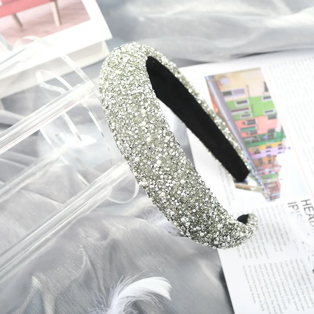 Starry Sky Full Diamond Pearl Headband for Women - Image 2