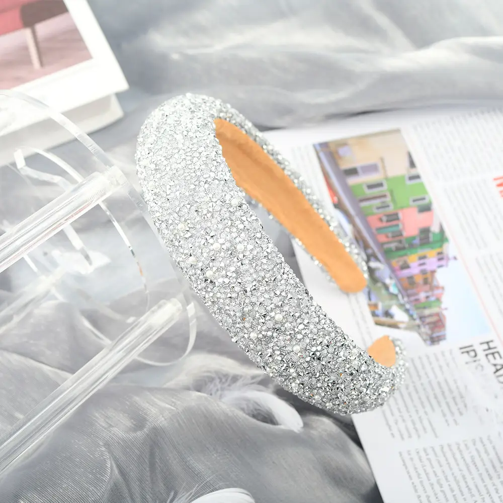 Starry Sky Full Diamond Pearl Headband for Women - Image 6