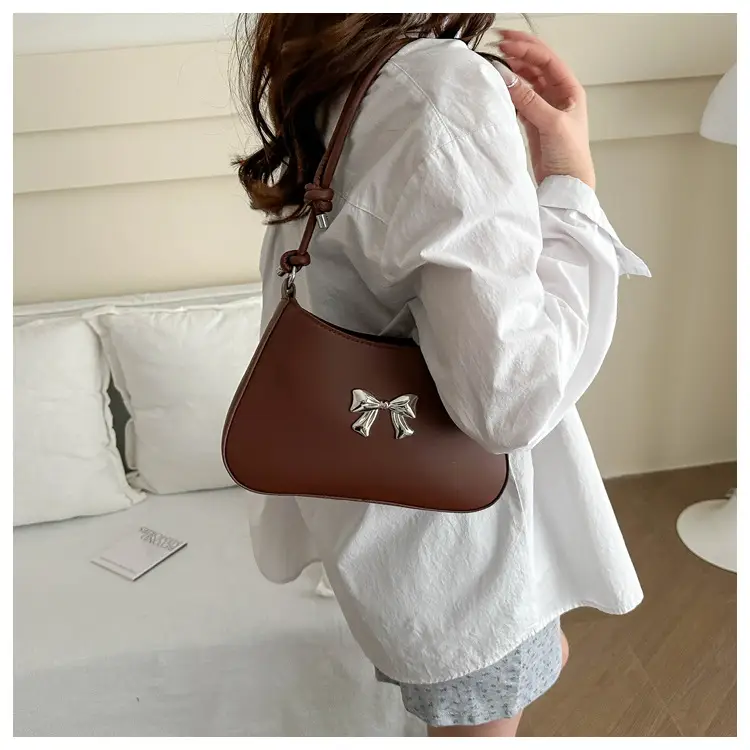 Black Bow Shoulder Bag for Women 2024 Spring Summer — feature 19