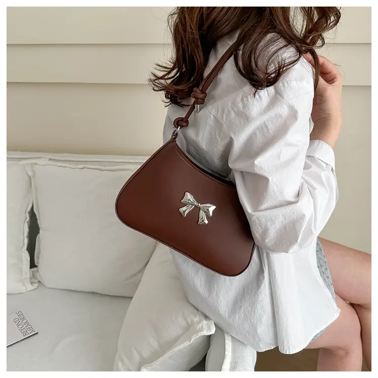 Black Bow Shoulder Bag for Women 2024 Spring Summer — feature 20
