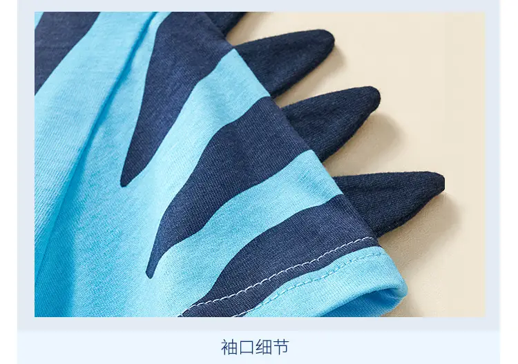 Kids Shark Graphic T-Shirt Blue Medium — feature 10